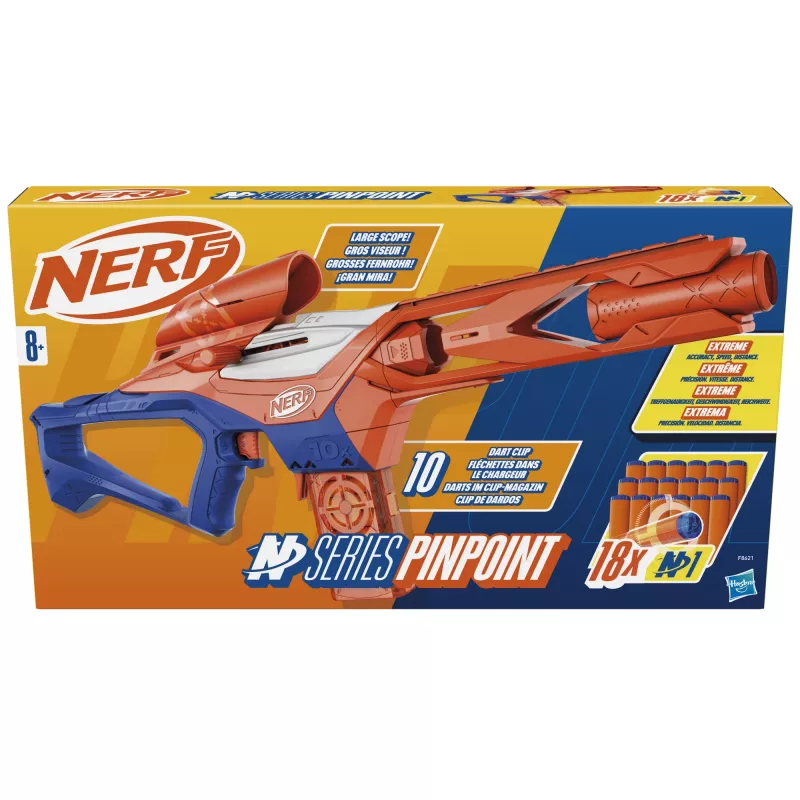 Žaislinis blasteris NERF Nerf N Series Pinpoint mėlynai oranžinis 8+