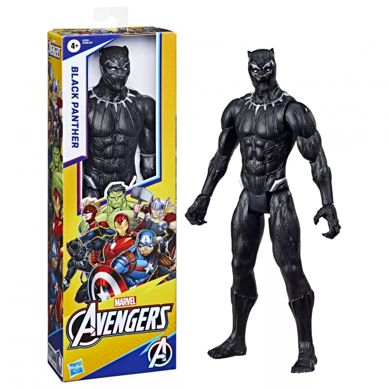 Marvel Avengers Titan Hero Black Panther Figūrėlė, 4 m., Įvairiaspalvė, Plastikas