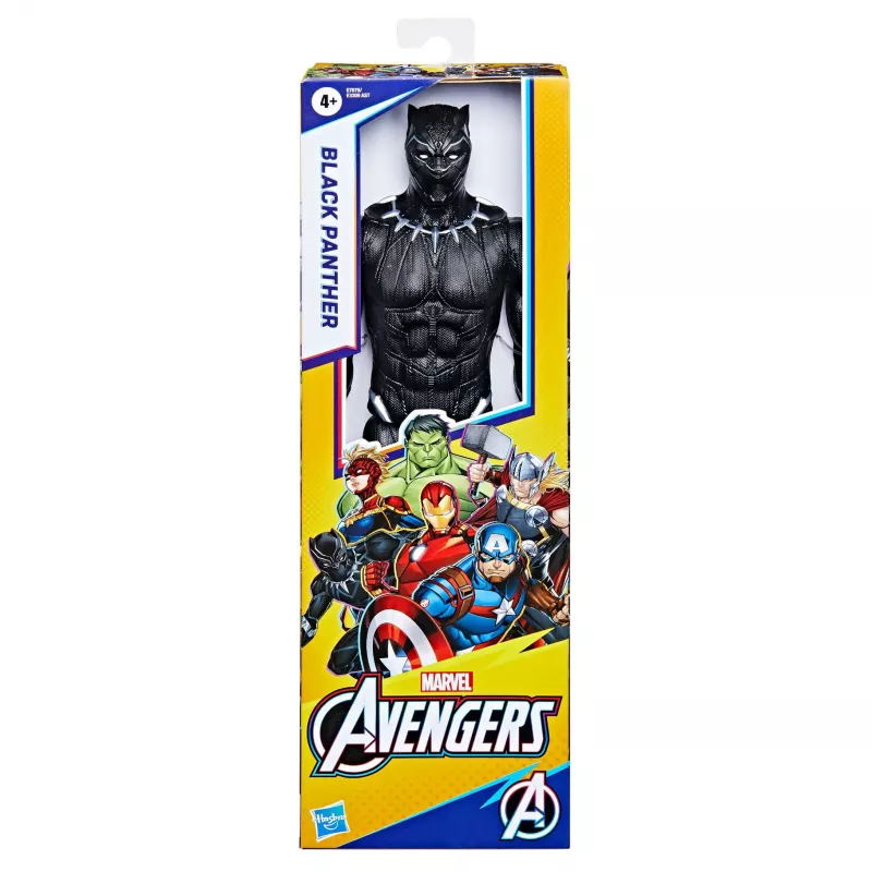Marvel Avengers Titan Hero Black Panther Figūrėlė, 4 m., Įvairiaspalvė, Plastikas