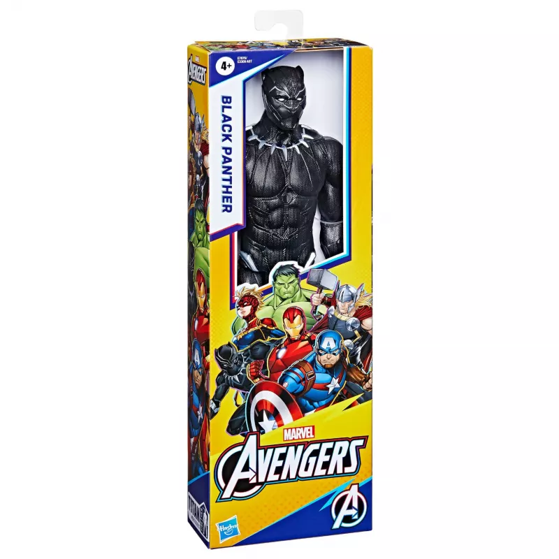 Marvel Avengers Titan Hero Black Panther Figūrėlė, 4 m., Įvairiaspalvė, Plastikas