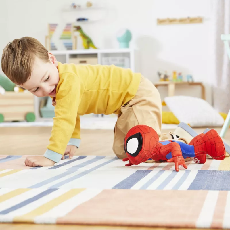 Marvel Spidey ir Jo Nuostabūs Draugai Šokantis ir Ropojantis Spidey, Interaktyvus Minkštas Žaislas su Muzika ir Garais