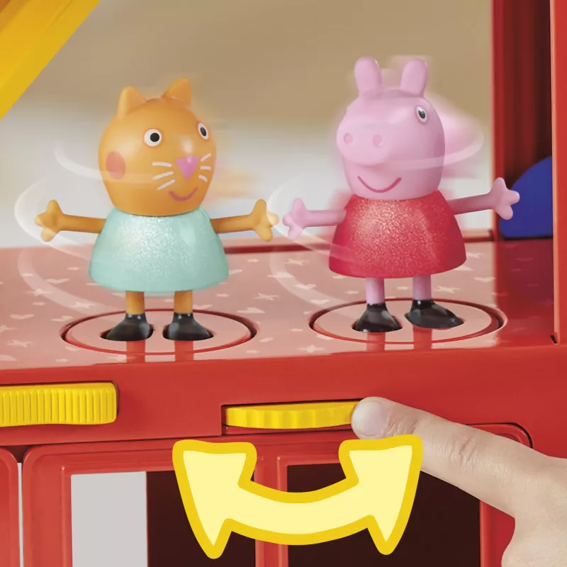 Peppa Pig 2 viename vakarėlių autobusas, veiksmo/nuotykių, 3 metai, įvairiaspalvis, plastikinis