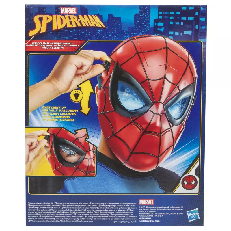 Marvel Spider-Man Glow FX kaukė, suaugusiems ir vaikams, nuo 5 metų, 1 vnt.