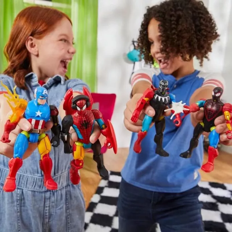 Marvel MixMashers Miles Morales Spider-Man Mix-And-Match žaislas, nuo 4 metų, įvairiaspalvis