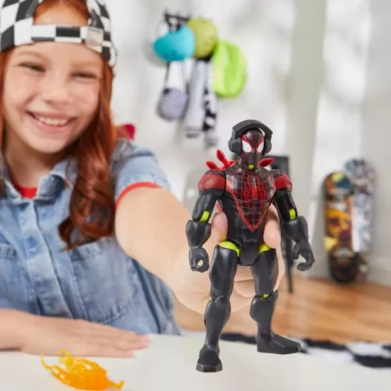 Marvel MixMashers Miles Morales Spider-Man Mix-And-Match žaislas, nuo 4 metų, įvairiaspalvis