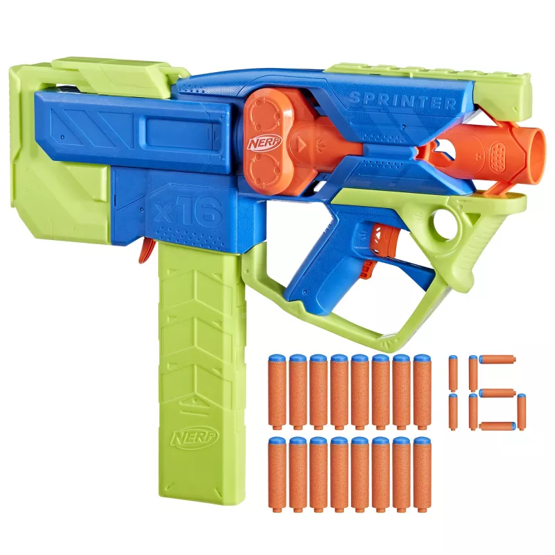 Nerf N Series Sprinter F8625 mėlynai žaliai oranžinis motorizuotas strėlių paleidėjas