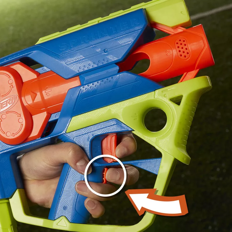 Nerf N Series Sprinter F8625 mėlynai žaliai oranžinis motorizuotas strėlių paleidėjas