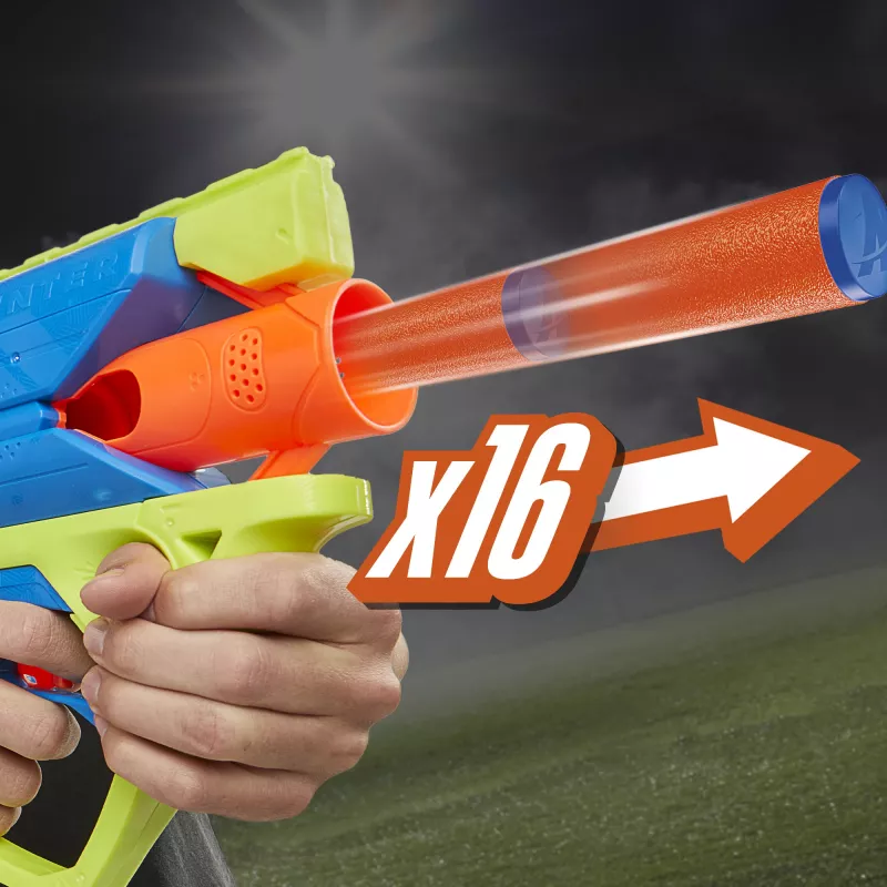 Nerf N Series Sprinter F8625 mėlynai žaliai oranžinis motorizuotas strėlių paleidėjas