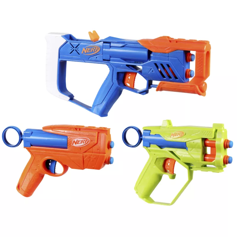 Nerf N Series Triple Action Pack, pistoletas žaislinis, 8 m.