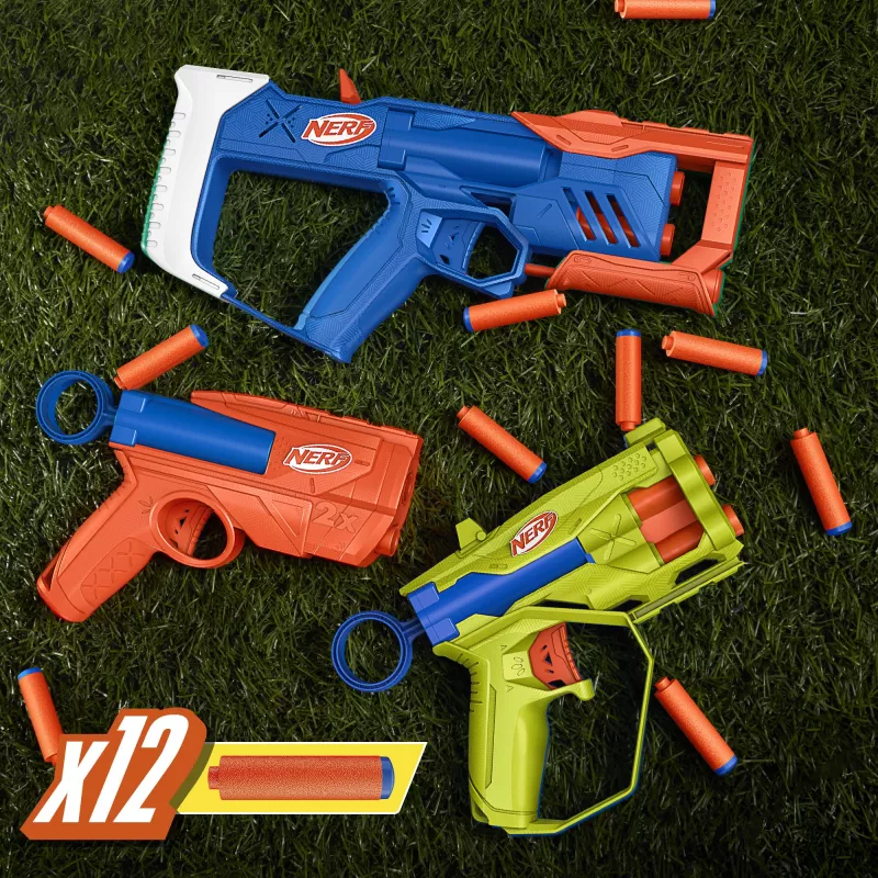 Nerf N Series Triple Action Pack, pistoletas žaislinis, 8 m.