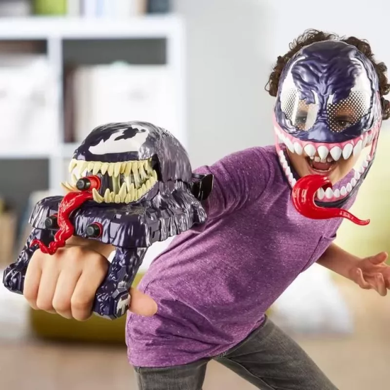 Pirštininis ginklų žaislas Hasbro Marvel Spider-Man Venom Strike Blaster Violet