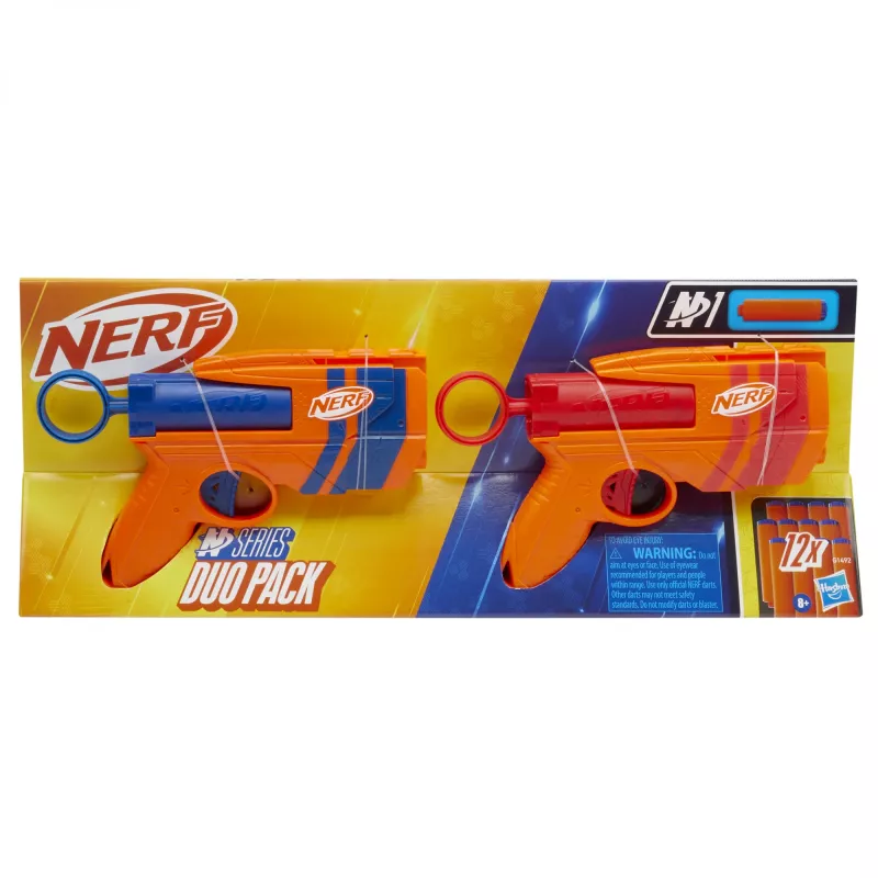 Žaislinis šaudyklės rinkinys NERF Playset Dual Pack N Series G1492 su 2 šaudyklėmis ir putplasčio strėlytėmis