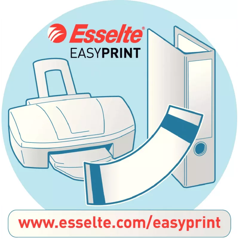Esselte 20822 lipnios etiketės segtuvų nugarėlėms, 10 A4 lapų