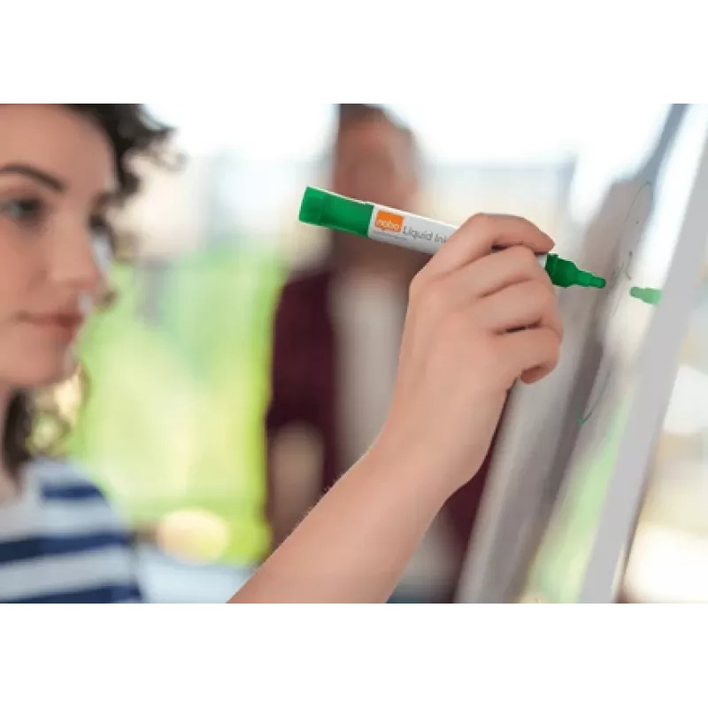 Nobo rašikliai baltai lentai su skystu rašalu, 10 vnt., įvairiaspalviai, 3 mm