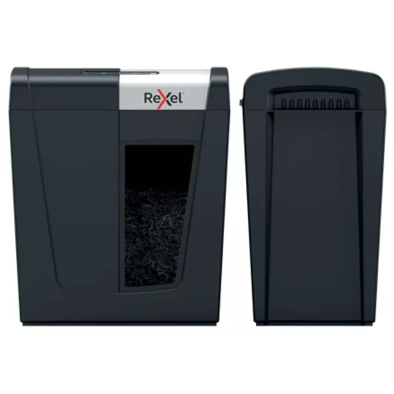 Rexel Secure MC6 Whisper-Shred popierinis smulkintuvas P5, mikro pjovimas, 2 x 15 mm, 18 L, 175 lapų, 55 dB, mygtukai