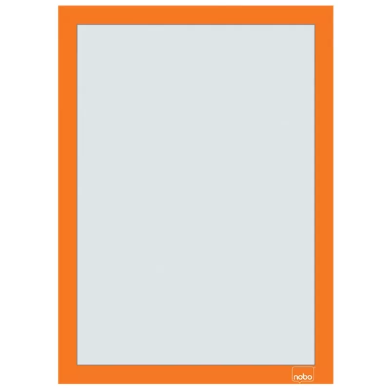 Nobo lipnus magnetinis plakatų rėmelis A4, oranžinis