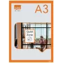 Nobo lipnus magnetinis plakatų rėmelis A3, oranžinis