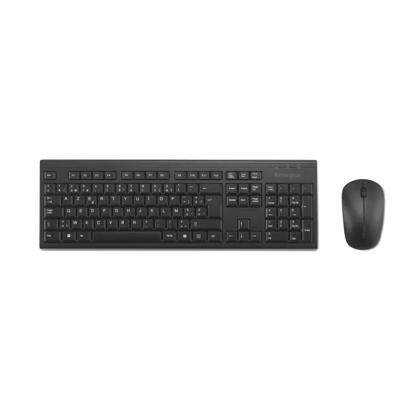 Kensington K75562BE belaidis klaviatūros ir pelės rinkinys, RF, membraninis, AZERTY, juodas