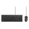 Kensington K75452BE – belaidis klaviatūros ir pelės rinkinys, USB, membraninis, AZERTY, juodas