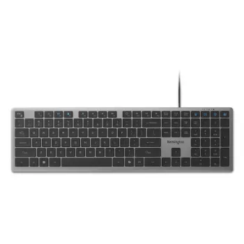 Kensington KB515 EQ belaidė klaviatūra USB-C/USB-A, pilno dydžio (100%), laidinė, USB, žirklinis mechanizmas, QWERTY, pilka
