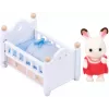 Sylvanian Families Šokoladinis Triušiukas Kūdikio Lovytė su Priedais