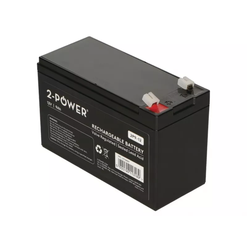 2-Power 2P9-12 UPS baterija sandarus švino-rūgštinis akumuliatorius (VRLA) 12 V 9 Ah