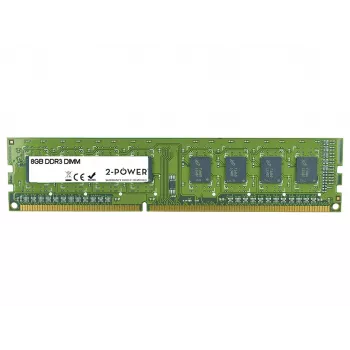 2-Power 8GB MultiSpeed 1066/1333/1600 MHz DIMM atmintis, 8 GB, 1 x 8 GB, DDR3, 1600 MHz, 240 kontaktų DIMM, žalia