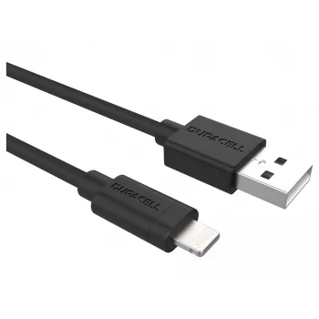 Duracell Sync/Charge kabelis 2 m juodas, USB A, Lightning, 2.0