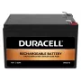 Duracell 12V 12Ah VRLA baterija, sandarus švino rūgšties akumuliatorius, 12 V, 12 Ah, 12000 mAh, 144 Wh, juoda
