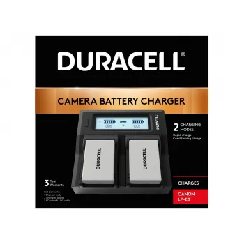 Duracell DRC6104 dviejų kamerų baterijų įkroviklis