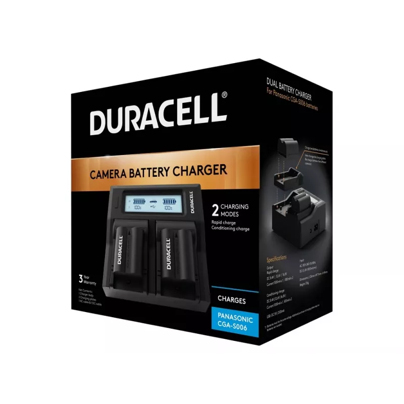 Įkroviklis fotoaparatų baterijoms Duracell DRP6116