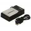 Duracell USB kroviklis skaitmeniniams fotoaparatams, Canon NB-4L, NB-5L, juodas