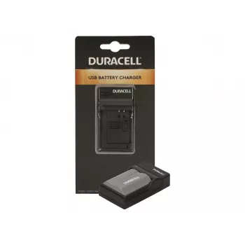 Duracell USB įkroviklis skaitmeninių fotoaparatų baterijoms, Nikon EN-EL3e, FujiFilm NP-150, juodas