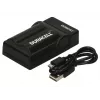 Duracell USB įkroviklis skaitmeninių fotoaparatų baterijoms, Panasonic CGA-S002E, CGA-S006, juodas, 5 V