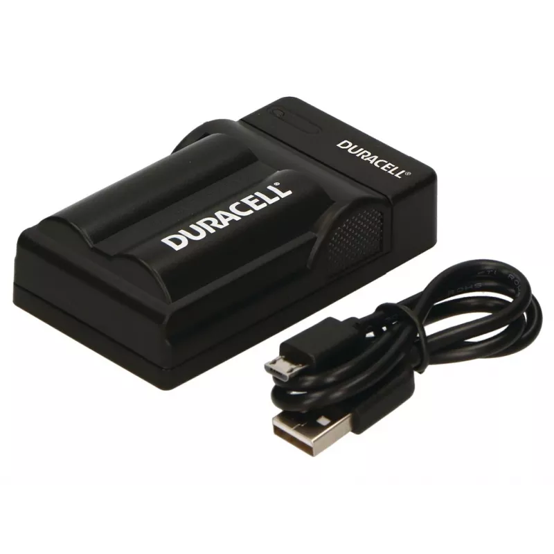 Duracell USB įkroviklis skaitmeninių fotoaparatų baterijoms, Panasonic CGA-S002E, CGA-S006, juodas, 5 V