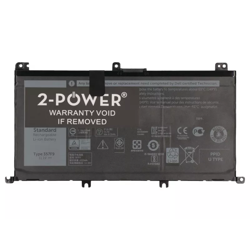 2-Power 11.1V 74Wh Li-Polimerinė nešiojamojo kompiuterio baterija