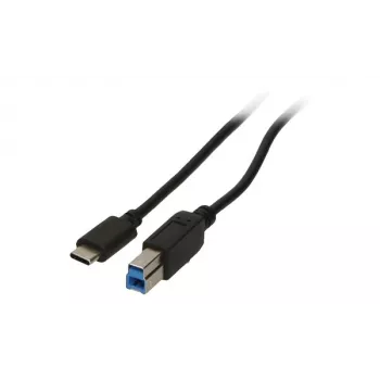 2-Power CAB5014A USB laidas 1 m USB C USB B Juoda