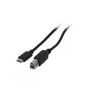 2-Power CAB5014A USB laidas 1 m USB C USB B Juoda