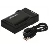 Duracell USB kroviklis skaitmeniniams fotoaparatams, Panasonic DMW-BLF19, juodas, 5 V
