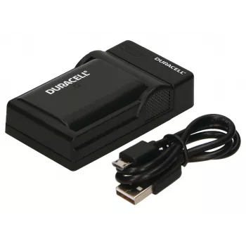 Duracell USB kroviklis skaitmeniniams fotoaparatams, Panasonic DMW-BLF19, juodas, 5 V