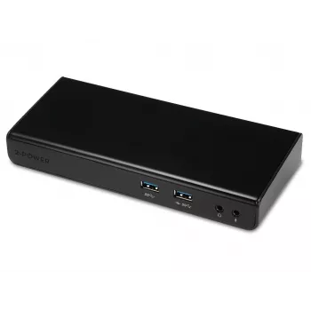 Dokavimo stotelė / prievadų replikatorius 2-Power DOC0110A, USB 3.2 Gen 1 (3.1 Gen 1) Type-B, laidinis, juodas