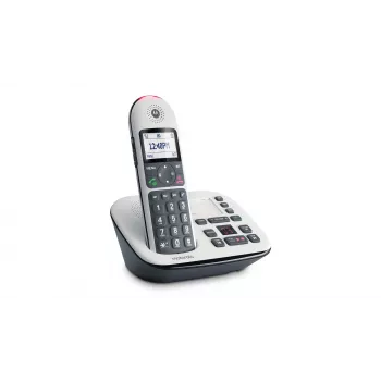 Motorola CD5011 išmanusis belaidis telefonas su skambučio identifikavimu, pilka/sidabrinė