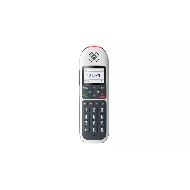 Motorola CD5011 išmanusis belaidis telefonas su skambučio identifikavimu, pilka/sidabrinė