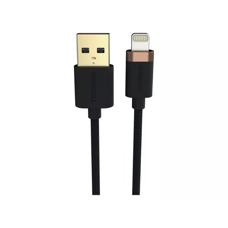 Duracell USB7022A USB-A į Lightning laidas, juodas
