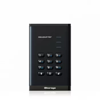 iStorage diskAshur PRO3 SSD 256-bit 2TB FIPS 140-3 Level 3, 2 TB, 2,5 colio, USB Type-A / USB Type-C, 3.2 Gen 1 (3.1 Gen 1), 448 MB/s, Juoda