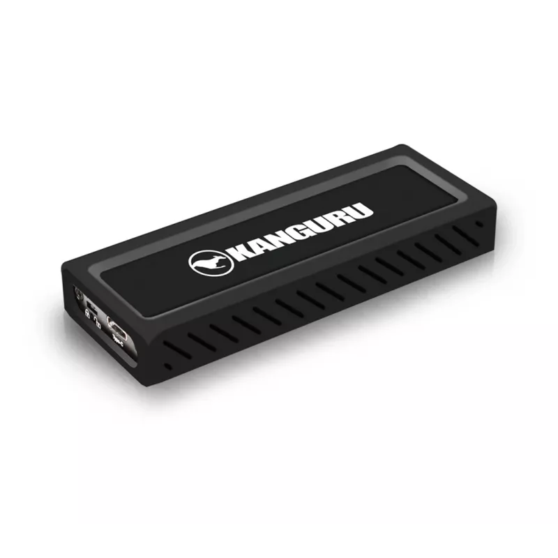 iStorage Kanguru UltraLock Superspeed+ USB-C M.2 NVMe išorinis SSD 2 TB | Saugus nešiojamasis kietojo kūno diskas | Fizinė rašymo apsaugos jungiklis | Saugi programinė įranga | TAA atitiktis