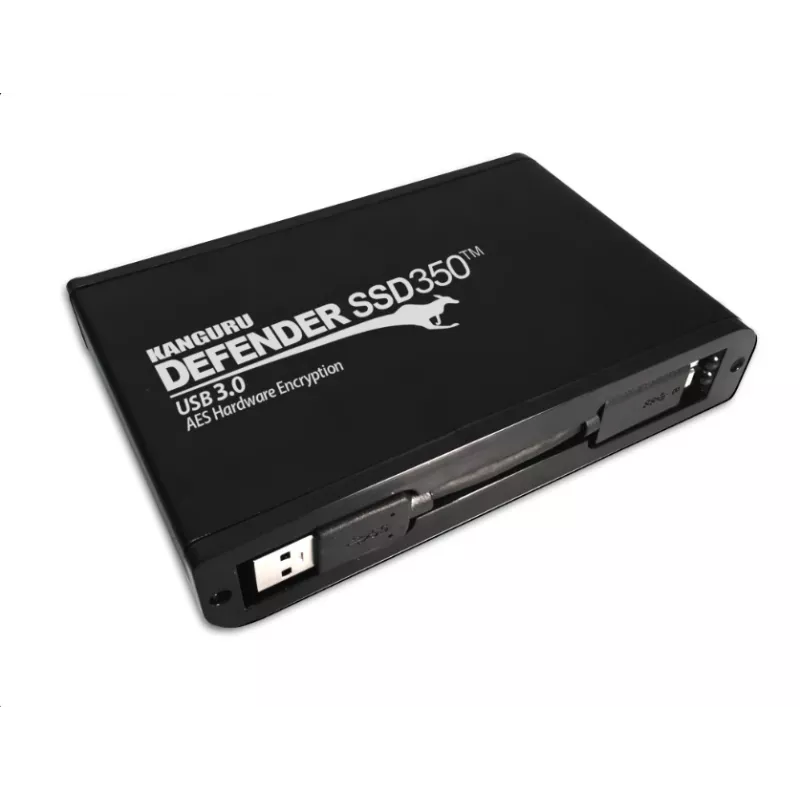 iStorage Kanguru Defender SSD350 2 TB | FIPS 140-2 sertifikuotas | Aparatiškai šifruotas kietasis diskas | 2,5 colio išorinis | SATA (SATA/600) | TAA atitinka