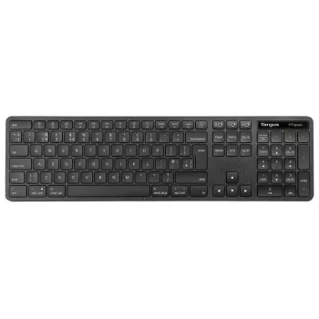 Targus EcoSmart AKB873FR belaidė klaviatūra RF Wireless + Bluetooth AZERTY juoda