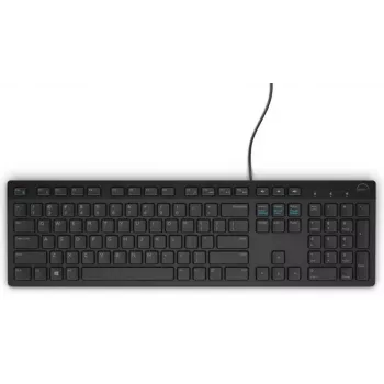 DELL Wired Keyboard KB216 – prancūziškas AZERTY išdėstymas, juoda, pilno dydžio, laidinė, USB