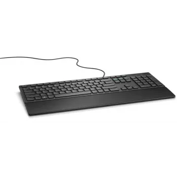 DELL Wired Keyboard KB216 – prancūziškas AZERTY išdėstymas, juoda, pilno dydžio, laidinė, USB